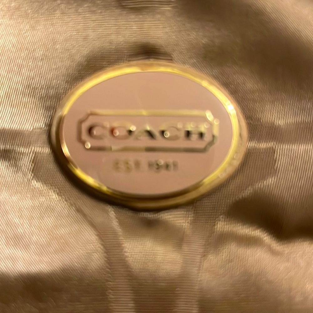 Coach nylon medium tote. Great condition. No zippers though matching pouch